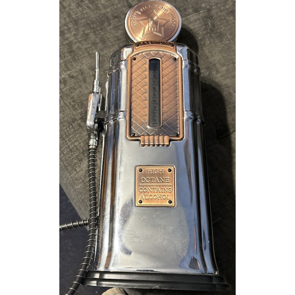 Novelty Fill 'er Up High Octane Liquor Dispenser , Godinger . 16” Tall.